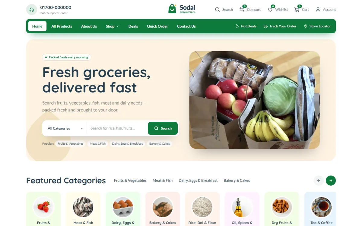 Storefront of Sodai Grocery Shop
