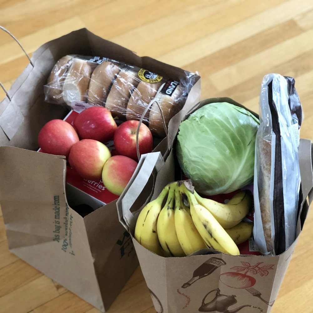 Fresh fruits & vegetables, packed today